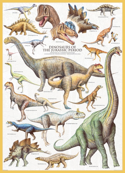 Eurographics Puzzles - Puzzle Dinosaurs of Jurassic Period