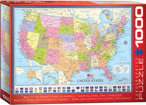 Eurographics Puzzles - Puzzle Map of USA