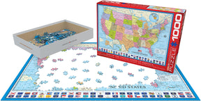 Eurographics Puzzles - Puzzle Map of USA