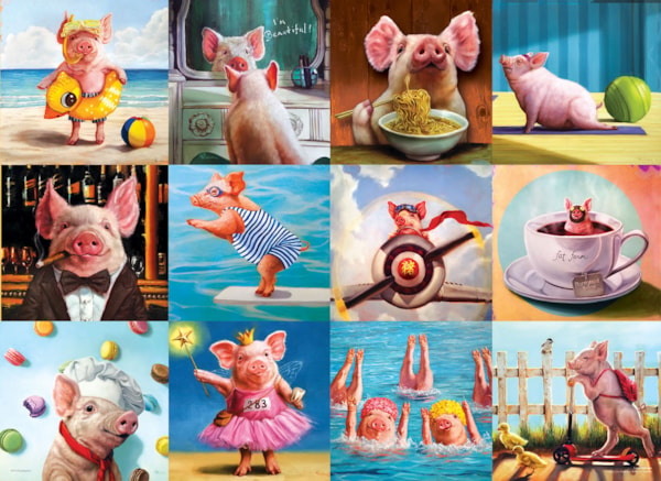 Eurographics Puzzles - Puzzle Funny Pigs