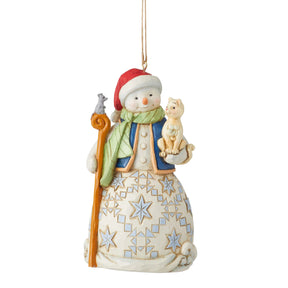Enesco Jim Shore - Ornament Snowman with Cat