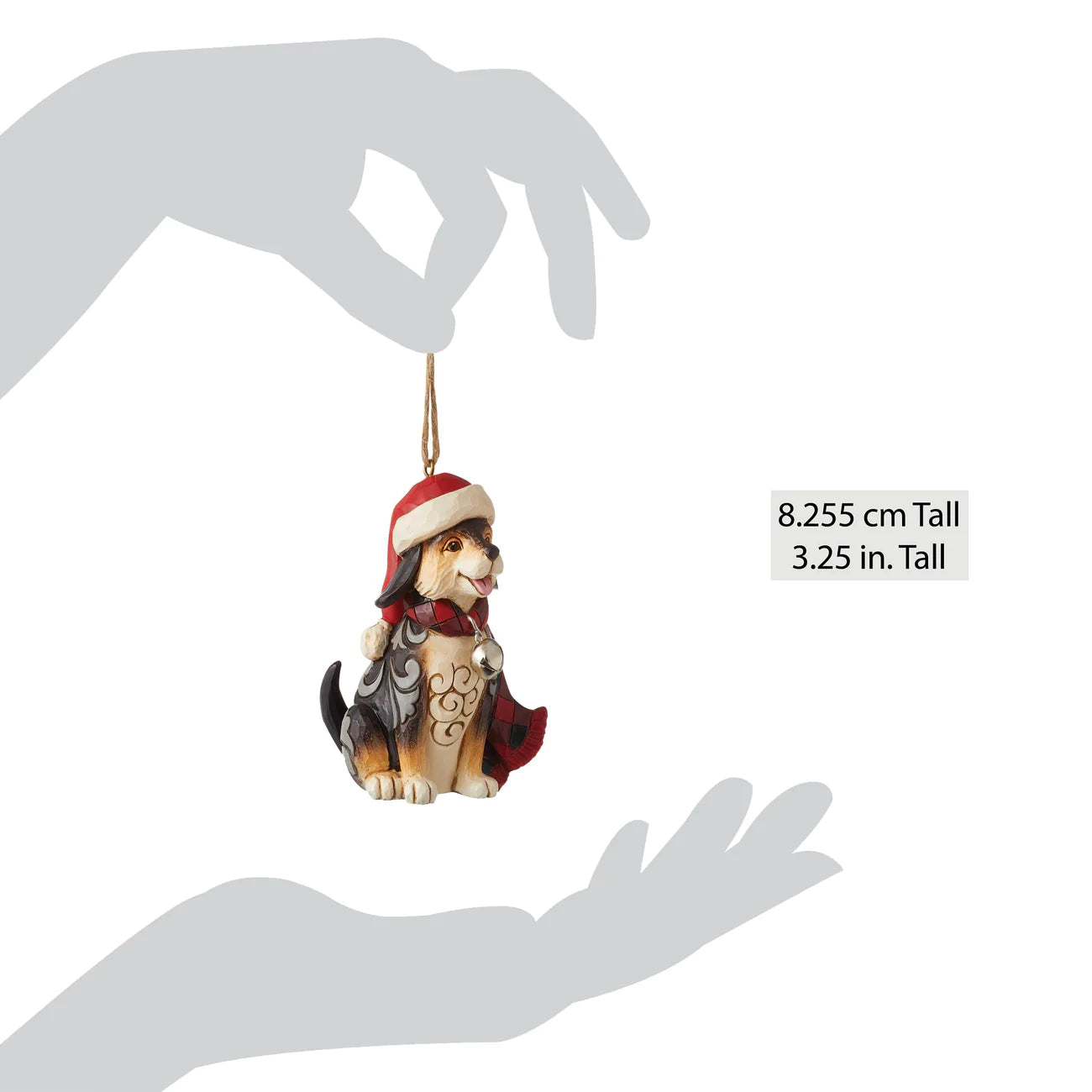 Enesco Jim Shore - Ornament Highland Dog Plaid