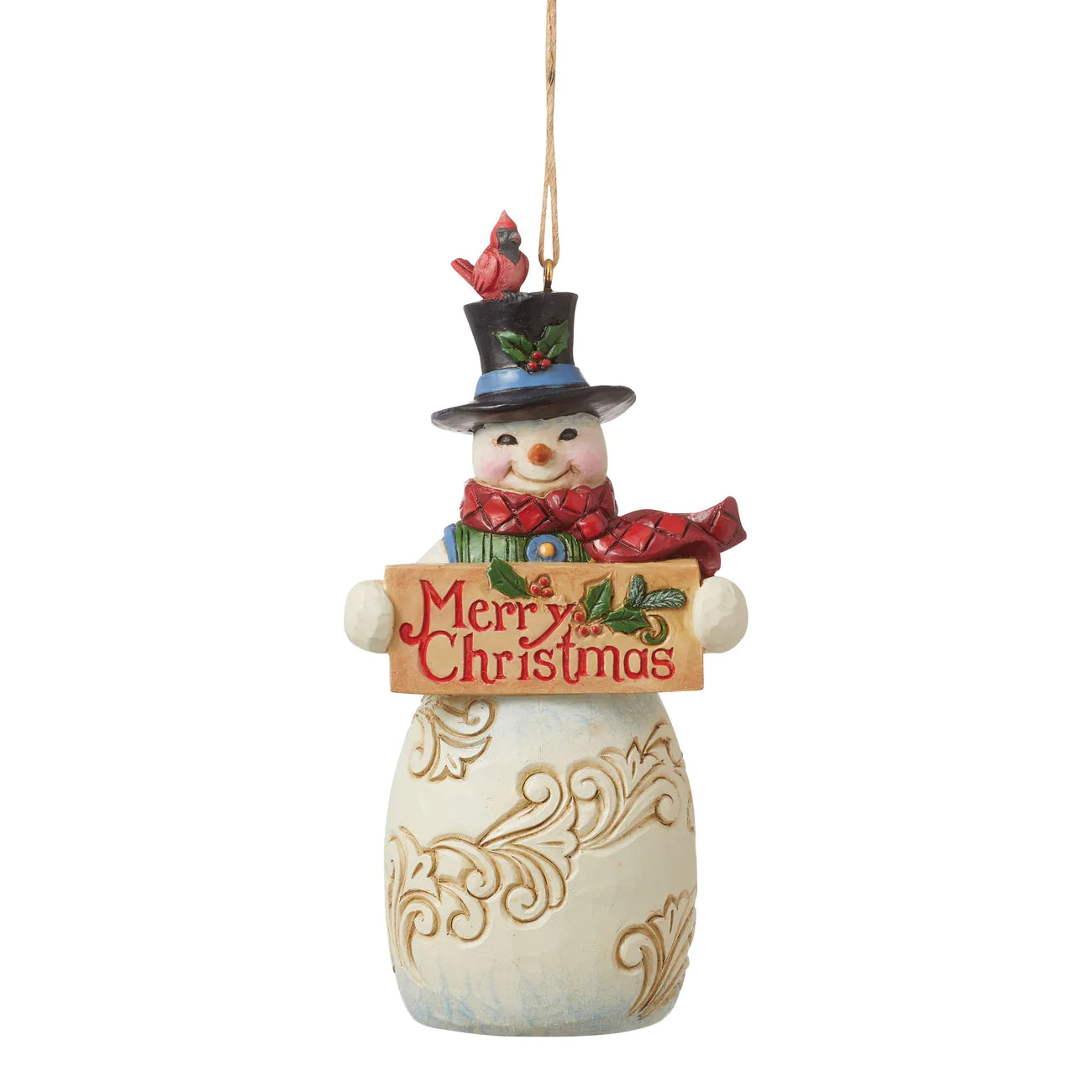 Enesco Jim Shore - Ornament Snowman w/ Christmas Sign