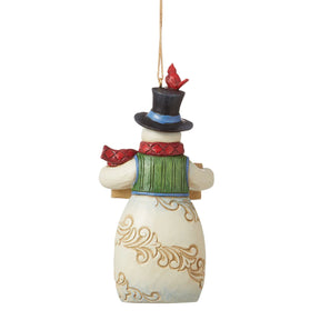 Enesco Jim Shore - Ornament Snowman w/ Christmas Sign