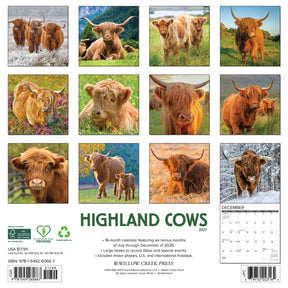 Willow Creek Press - 2027 Highland Cows Calendar