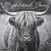 Willow Creek Press - 2027 Highland Cows B&W Calendar