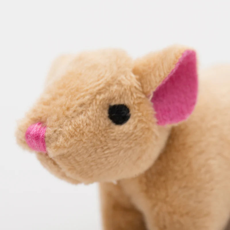 HuggleKats - Wee Squooshie Mice Plush With Pink Ears And Nose
