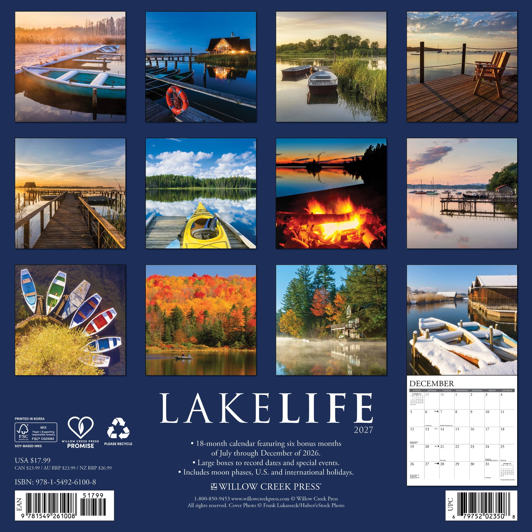 Willow Creek Press - 2027 Lakelife Calendar