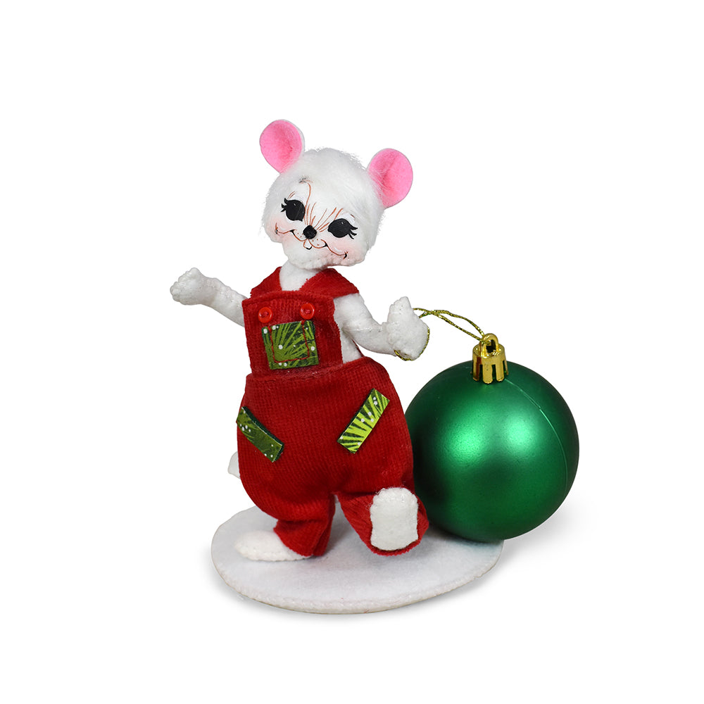 Annalee Dolls -  Yuletide Ornament Mouse 5"