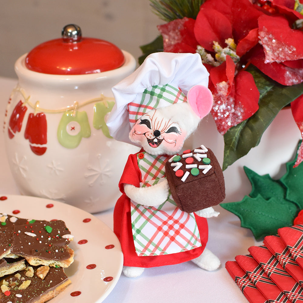 Annalee Dolls - Fudge Chef Mouse 6"