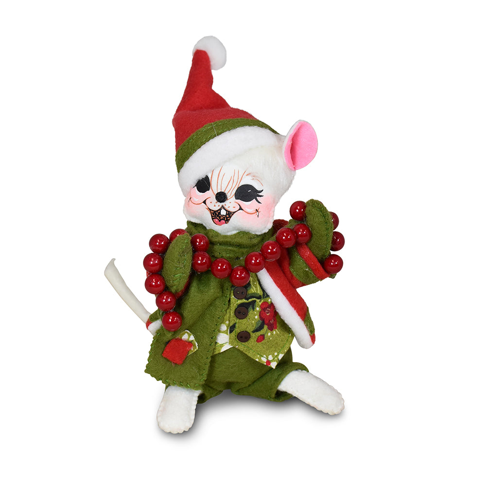 Annalee - Boy Mouse Winter Blooms