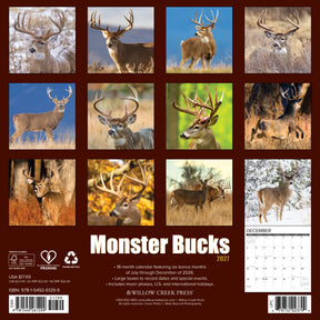 Willow Creek Press - 2027 Monster Bucks Calendar