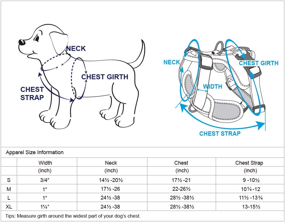 Blueberry Pet - Blue | Reflective Mesh Padded No Pull Dog Harness Vest