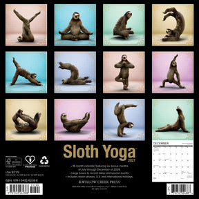 Willow Creek Press - 2027 Sloth Yoga Calendar
