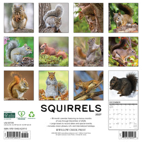 Willow Creek Press - 2027 Squirrels Calendar
