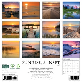 Willow Creek Press - 2027 Sunrise, Sunset Calendar