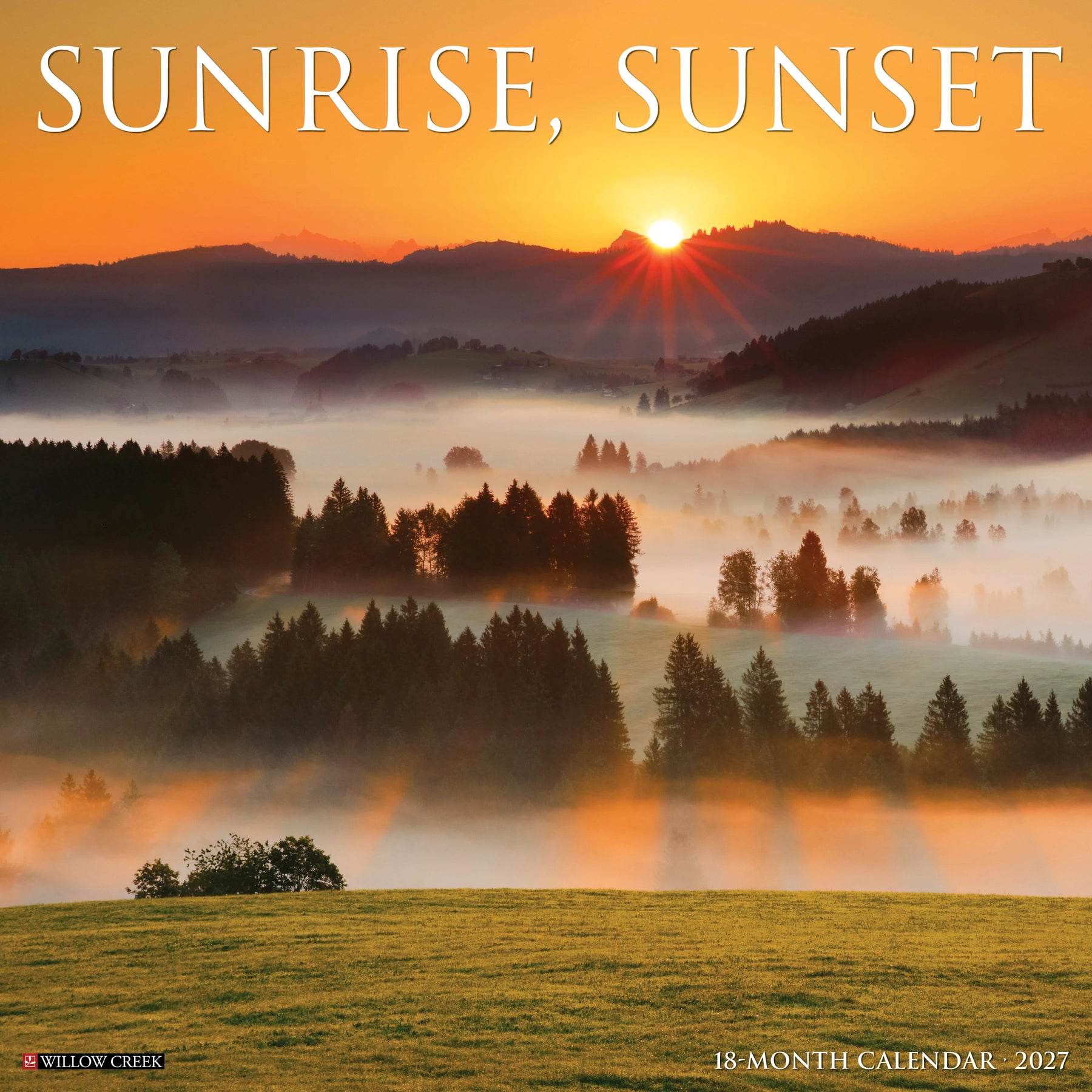 Willow Creek Press - 2027 Sunrise, Sunset Calendar