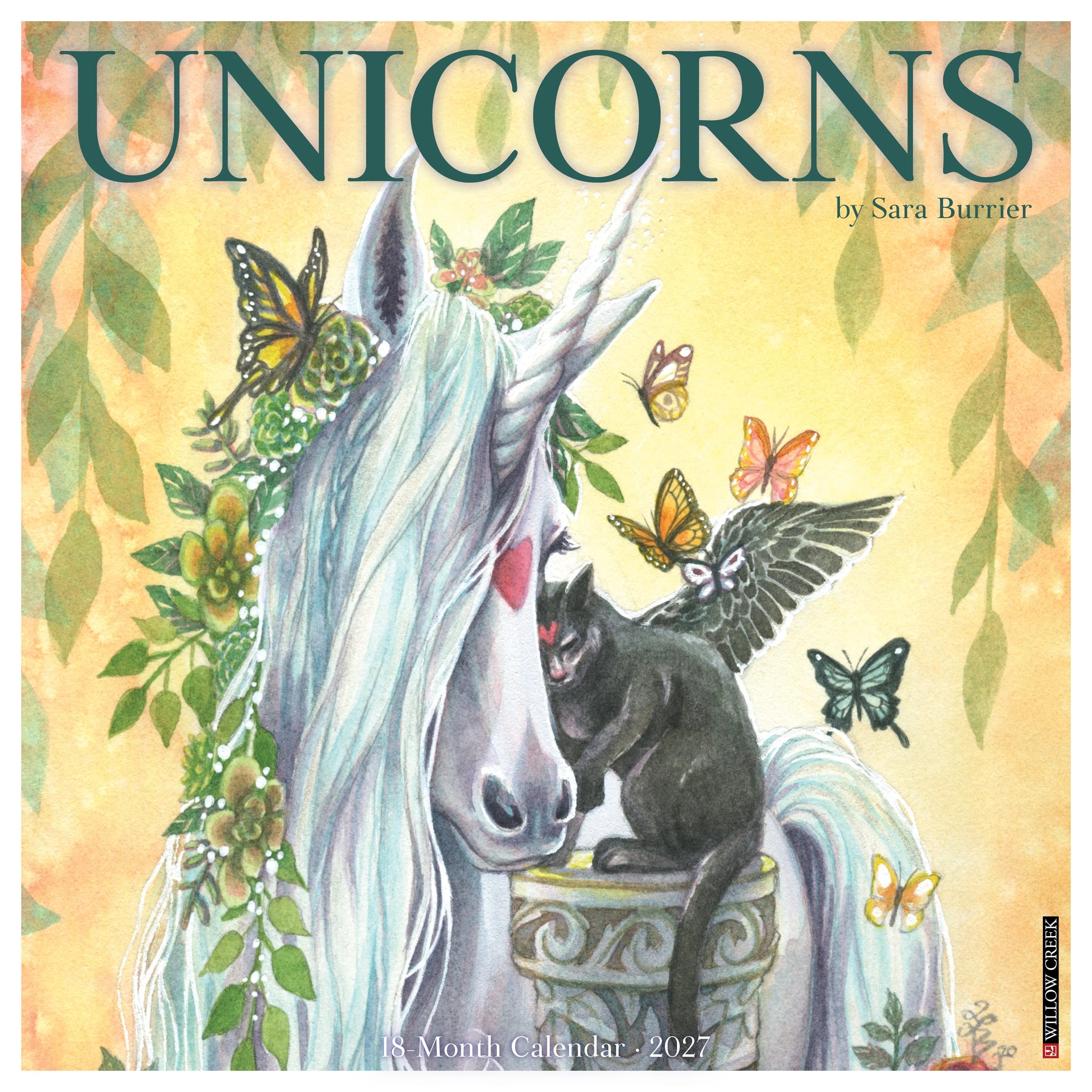 Willow Creek Press - 2027 Unicorns By Sarah Burrier Calendar
