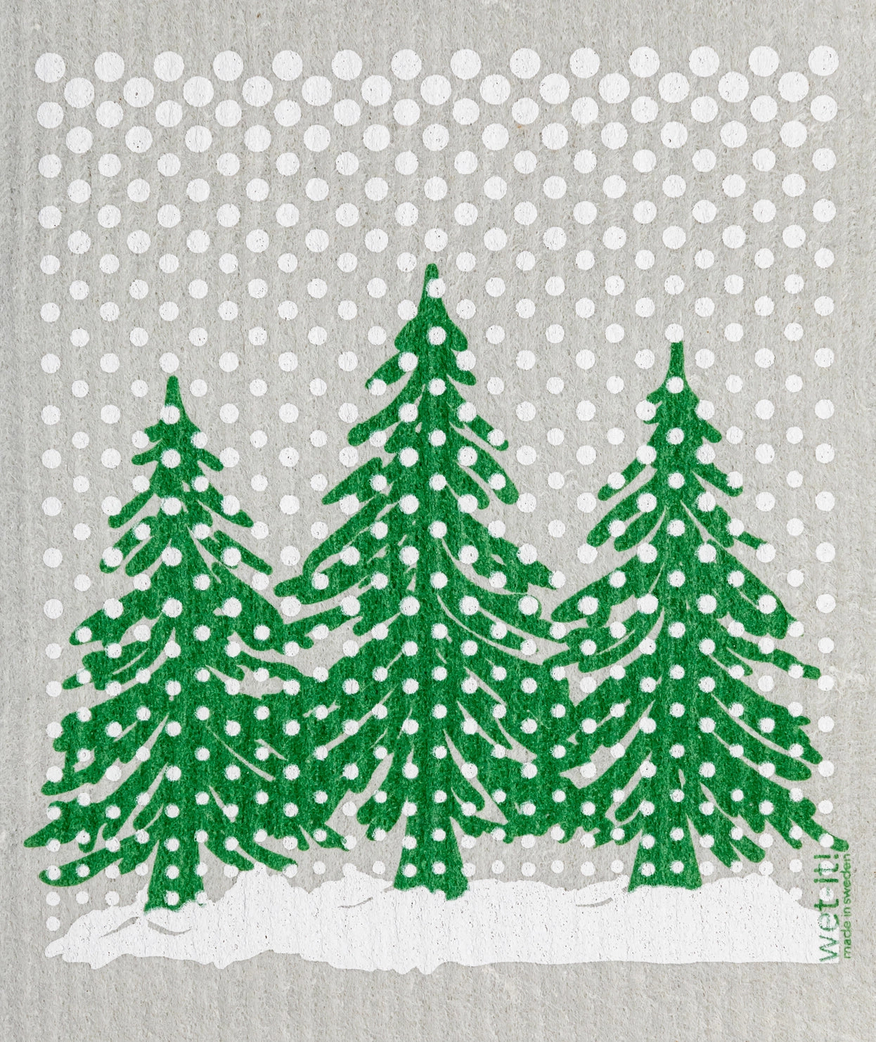Wet-it! - Winter Country (3 Evergreens) Swedish Cloth
