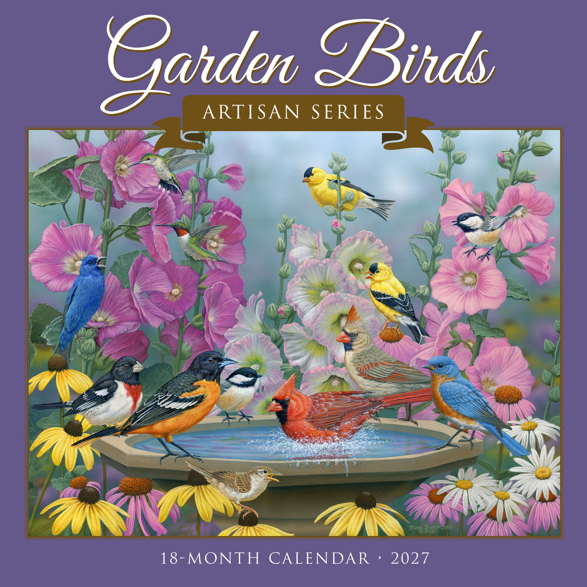 Willow Creek Press - 2027 Garden Birds Artisan Calendar