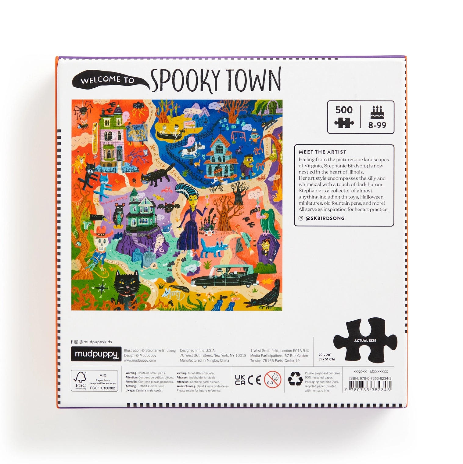 Chronicle-Hachette Book - Puzzle Welcome to Spooky Town