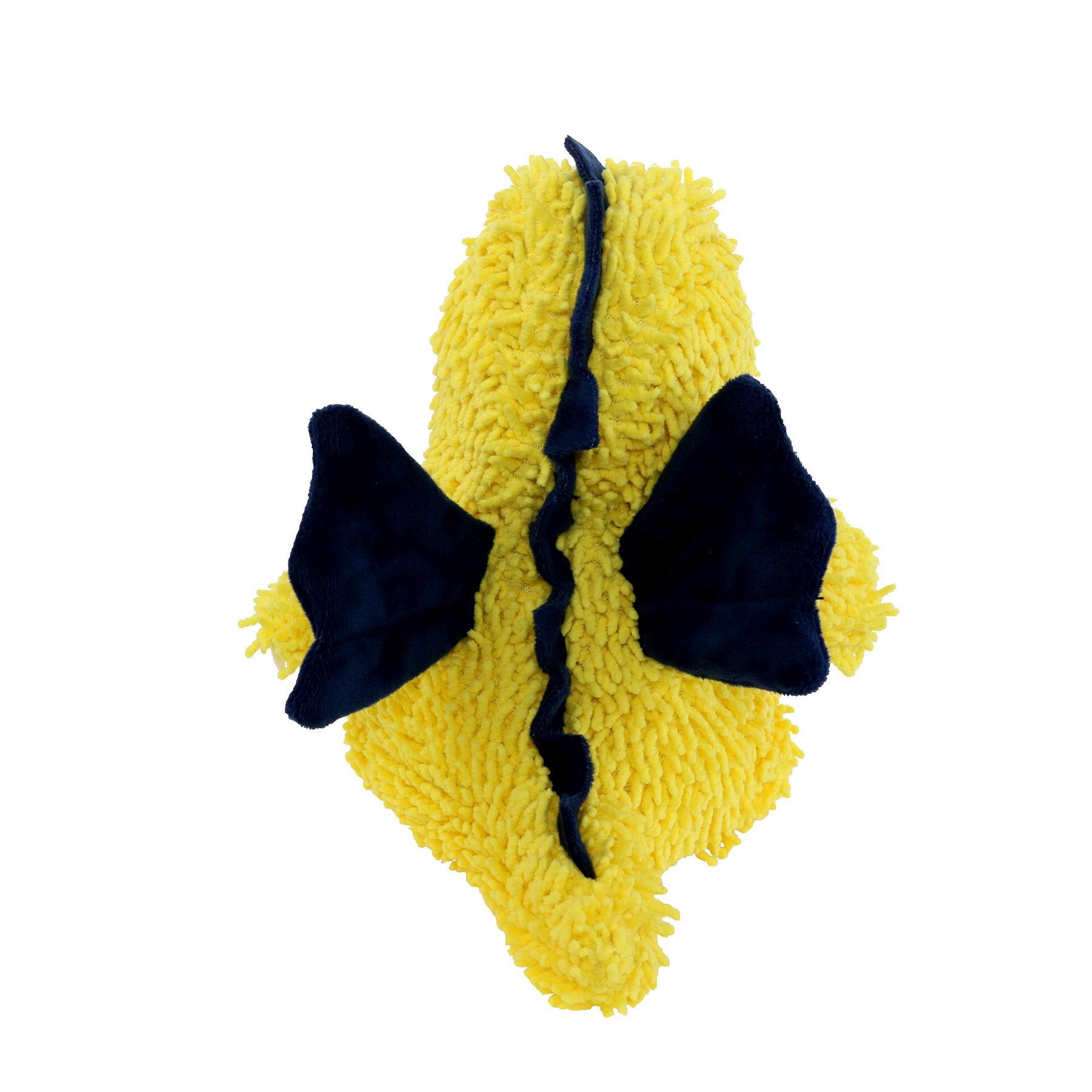 Tuffy Dog Toys - Mighty Microfiber Ball Yellow Dragon Squeaky Toy