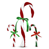 Annalee Dolls - Set Of Candy Canes Two 7" And One 14"