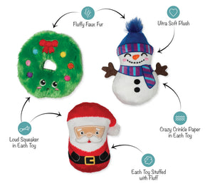 Petshop by Fringe Studio - Dog Toy 3 Pc Set We have Great	Chemis-Tree