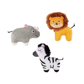 Petshop by Fringe Studio - Dog Toy 3 Pc Set MEET AT THE ZOO