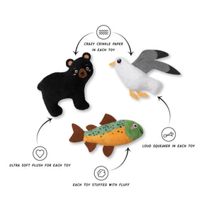 Petshop by Fringe Studio - Dog Toy 3 Piece Lake Cruisers