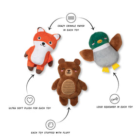 Petshop by Fringe Studio - Dog Toy 3 Piece Chillin' By The Lake