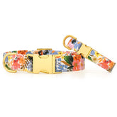 The Foggy Dog - Dog Collar Rifle Paper Co x TFD	Marguerite w/ Gold Hardware