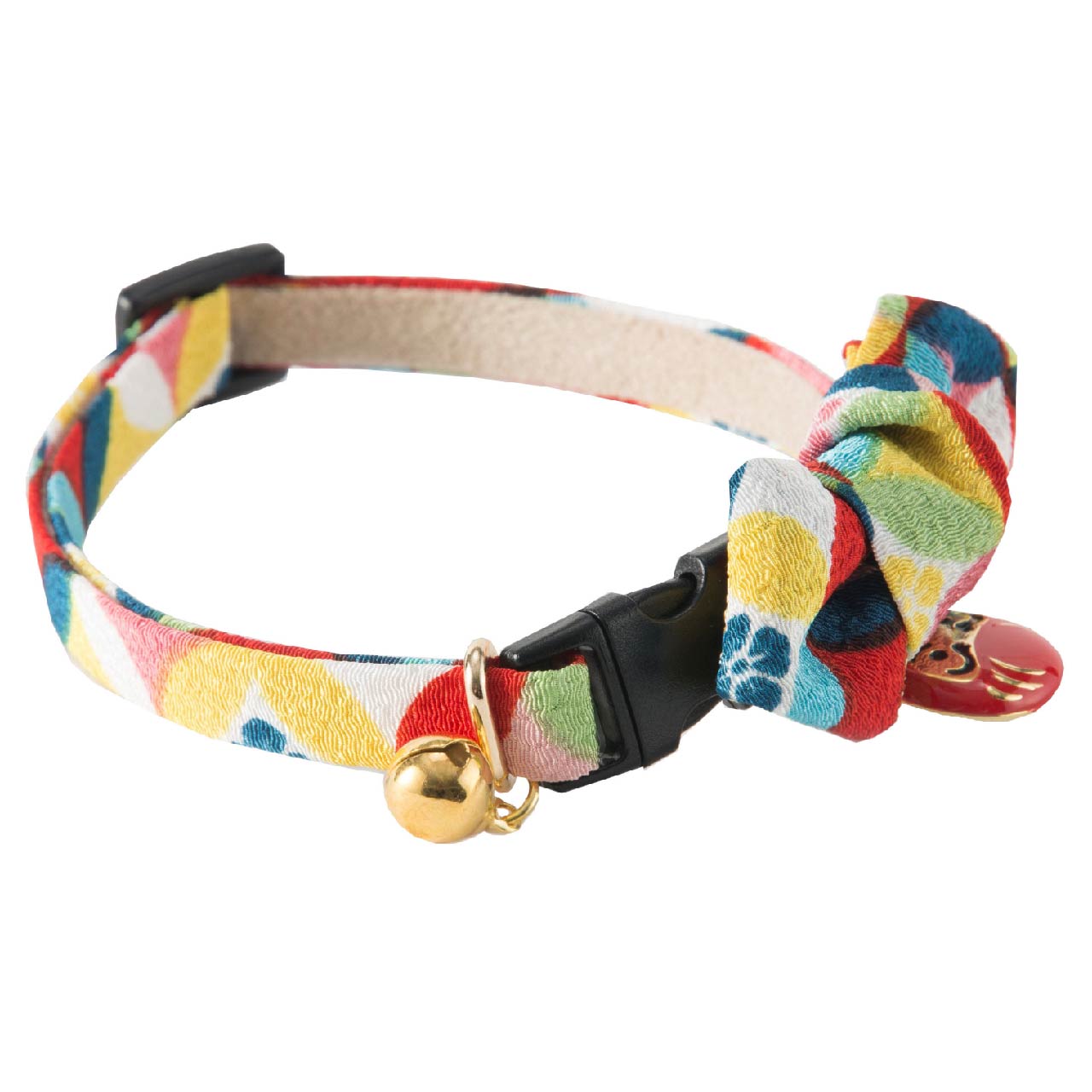 Moon-X USA - Cat Collar Daruma Charm Bowtie