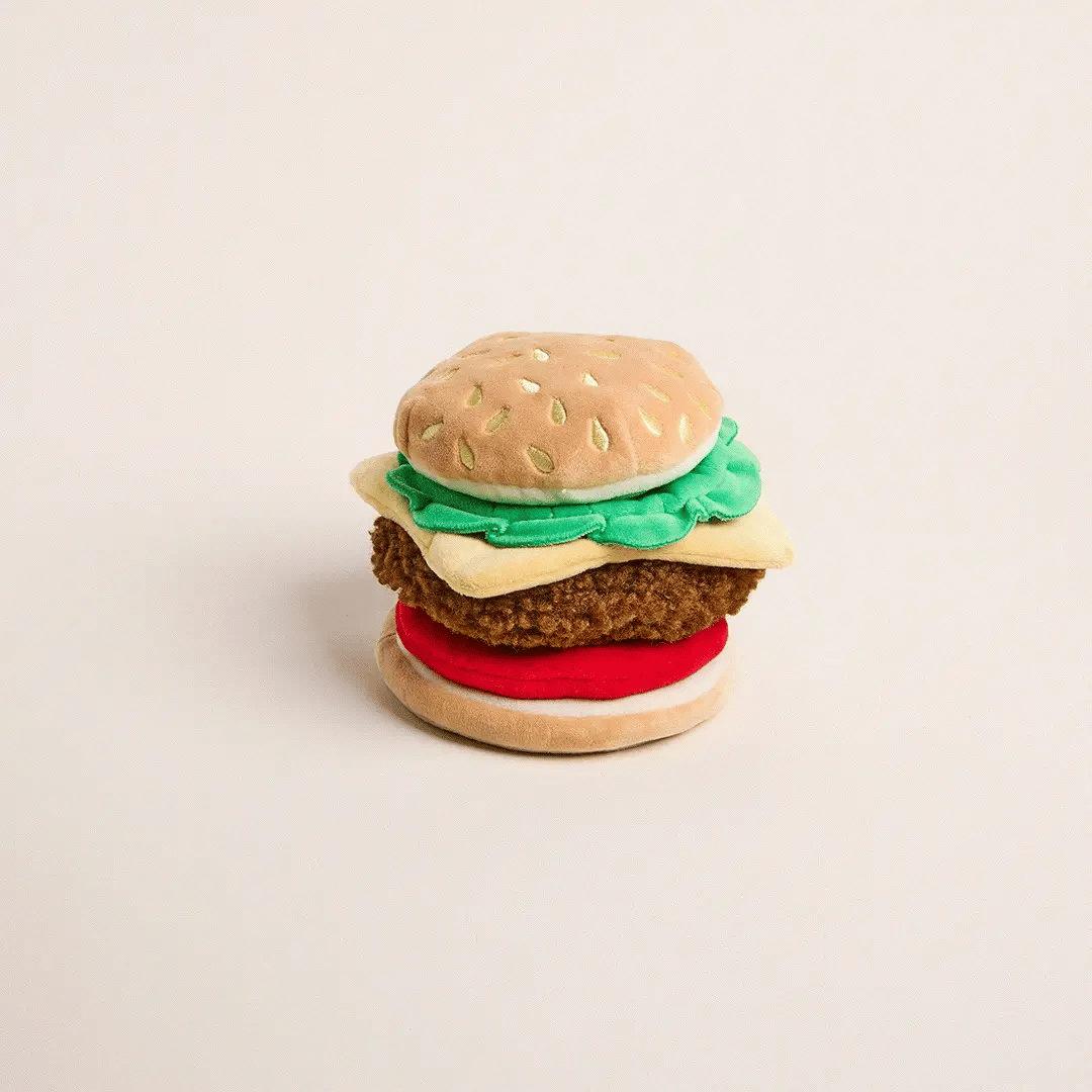 The Foggy Dog - Dog Toy Cheeseburger Interactive