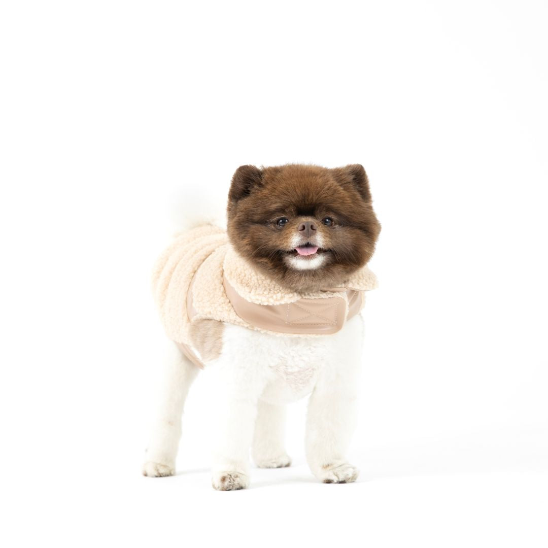 fabdog - Puffer Fab Ski Leather Shearling