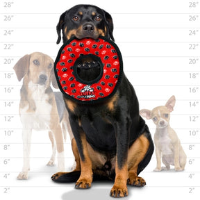 Tuffy Dog Toys - Tuffy Ultimate Ring Red Paw