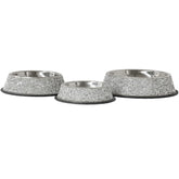 Sparkles Home - Pet Bowl Stainless Steel Multifaceted Rhinestones