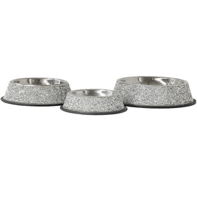 Sparkles Home - Pet Bowl Stainless Steel Multifaceted Rhinestones