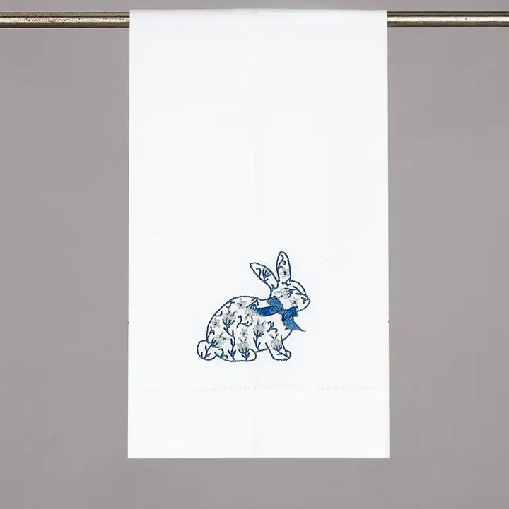 Peking Handicraft - Towel Chinoiserie Easter Bunny