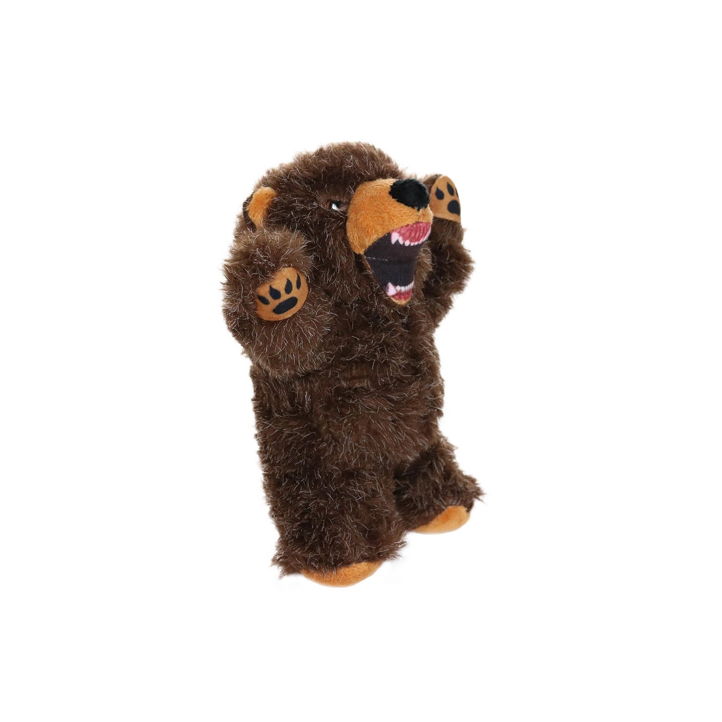 Tuffy Dog Toys - Mighty Junior Angry Animal Bear Plush Squeaky Dog Toy