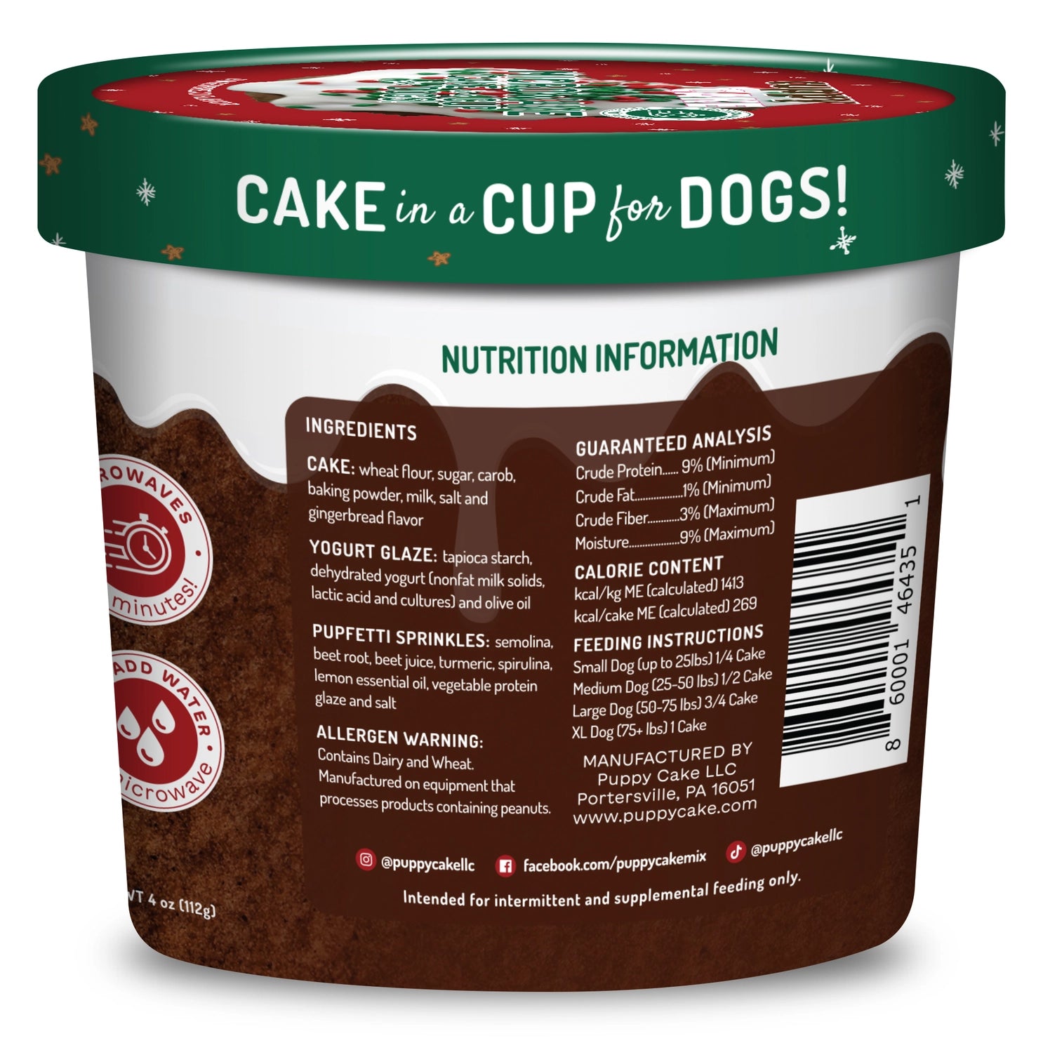 Puppy Cake - Cuppy Cake Mix Gingerbread