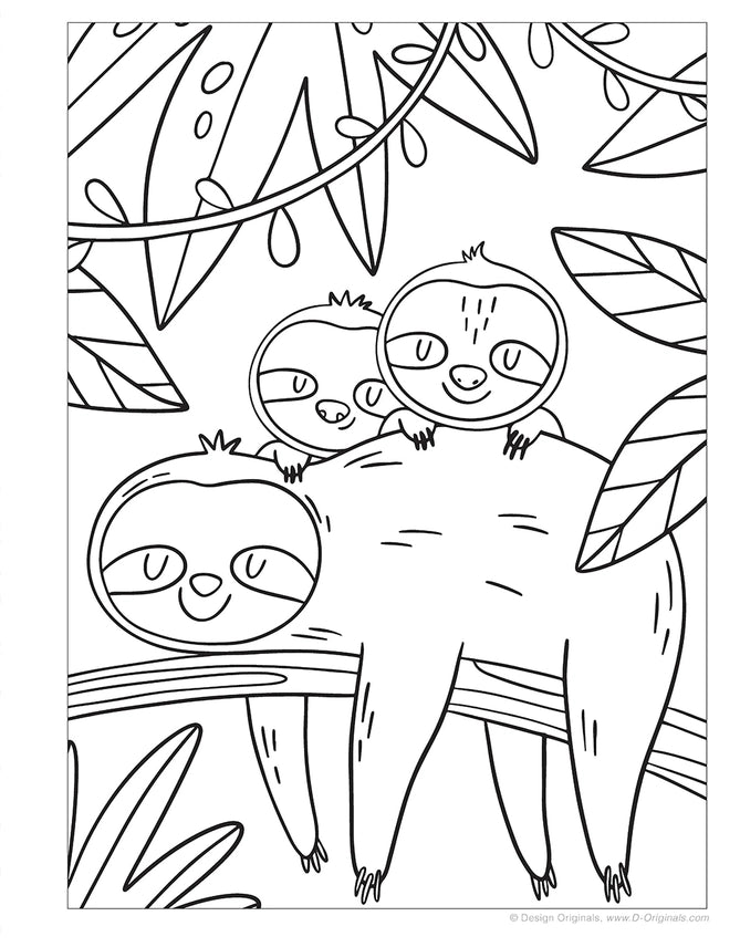 Wellspring- Coloring Book - Sloths
