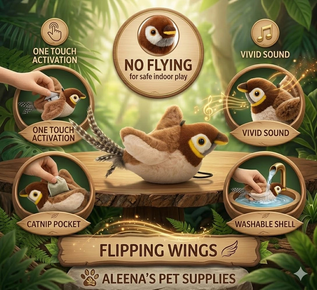 Vigor - Sparrow Bird Chirping Cat Toy Plush