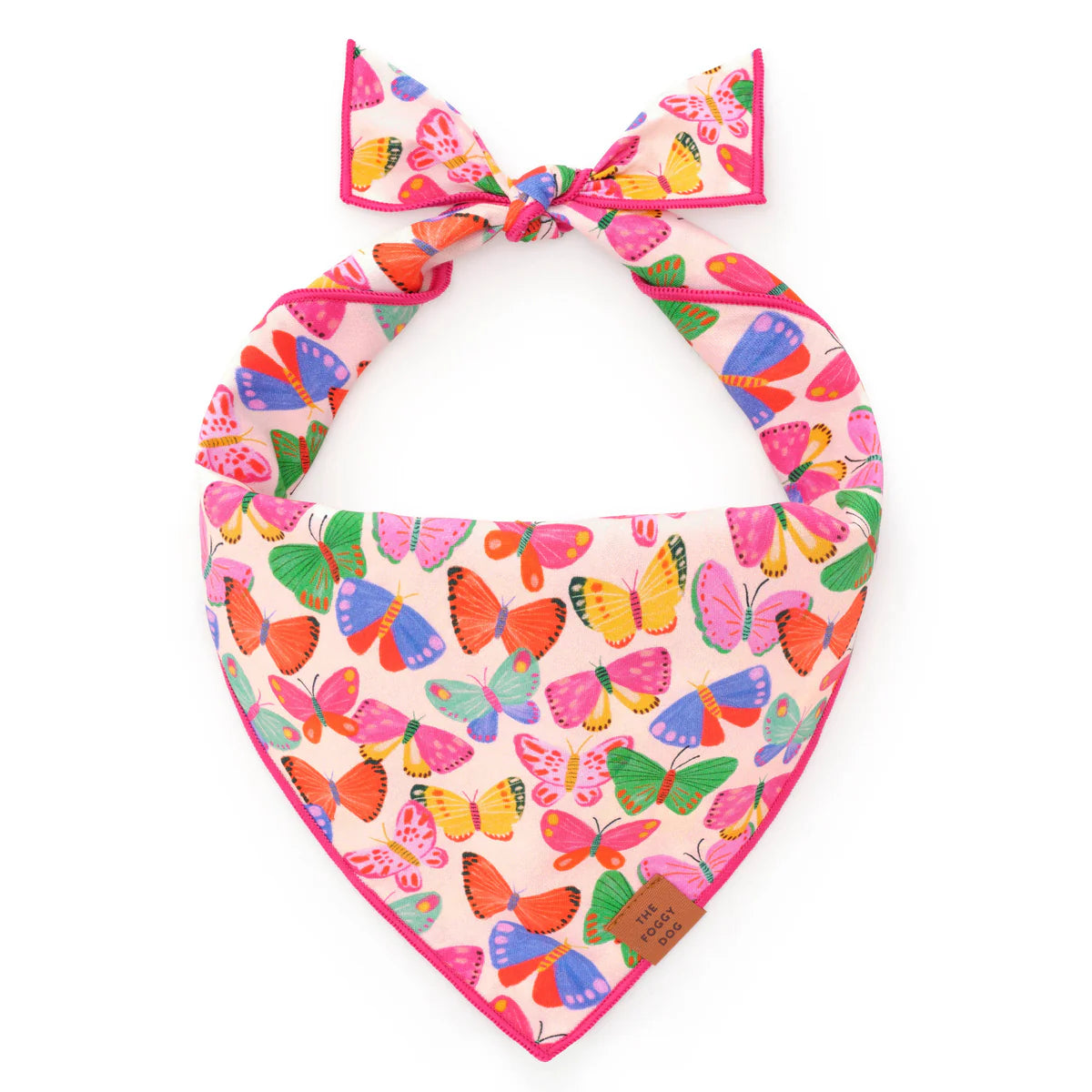 The Foggy Dog - Bandana Dog Bright Butterflies