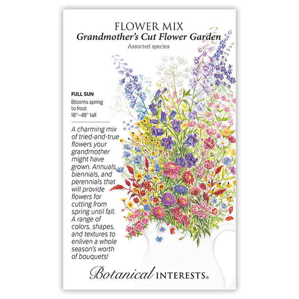 Botanical Interests, Inc. - Flower Mix "Grandmother Cut Flowers" Seeds