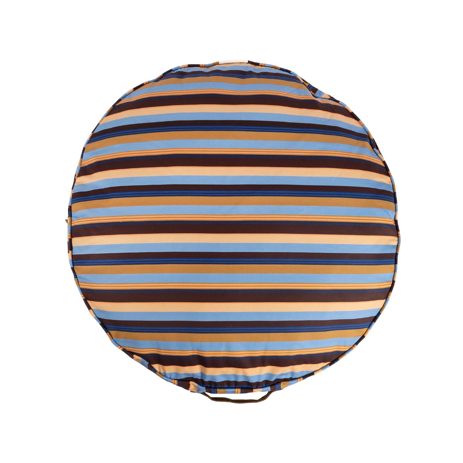 Carolina Pet Company - Round Stripe Pet Bed With Fur