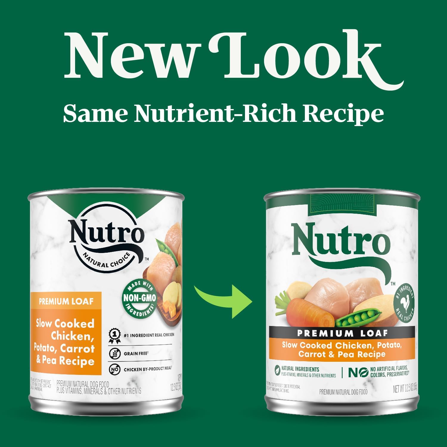 Nutro Ultra - Premium  All Breeds, Adult Dog Grain-Free Slow Cooked Chicken, Potato, Carrot & Pea Loaf Recipe Canned Dog Food - Southern Agriculture 