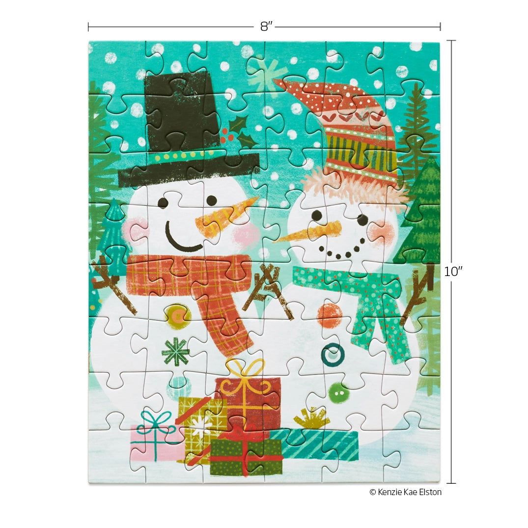 WerkShoppe- Puzzle Snowmen Gift Exchange