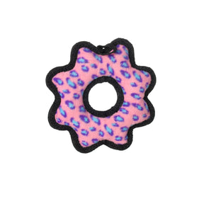 Tuffy Dog Toys - Tuffy Jr Gear Ring - Pink Leopard