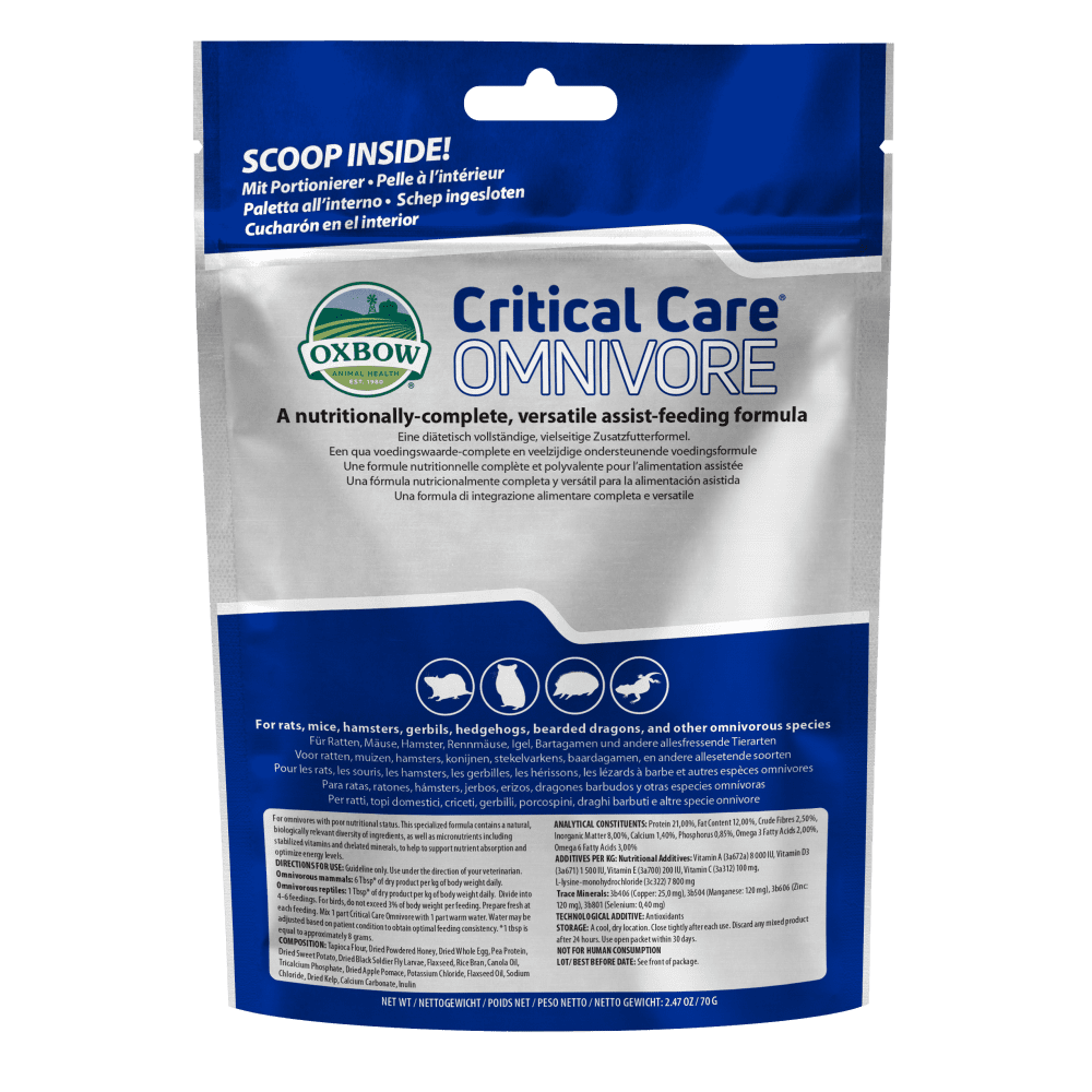 Oxbow - Critical Care Omnivore For Small Animals & Other Omnivore